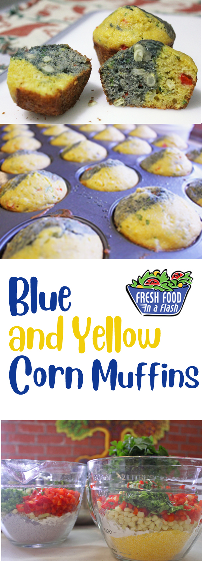 Mesa Grill Blue and Yello Corn Muffins recipe at FreshFoodinaFlash.com