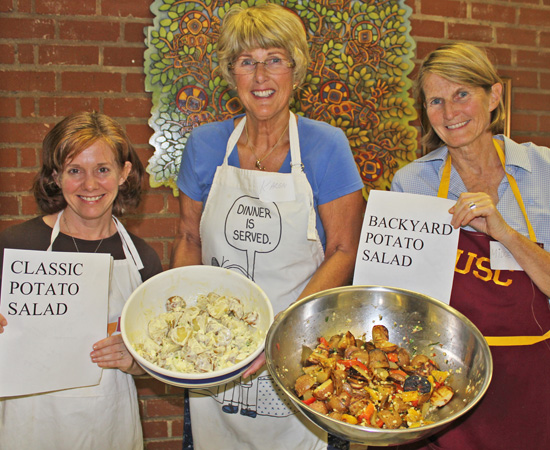 Laura Jane, Karen and Midge with Potato Salads