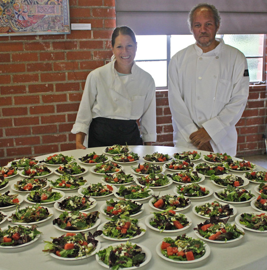 Salad Course at Faithfully Jazz event with Chef Michael.