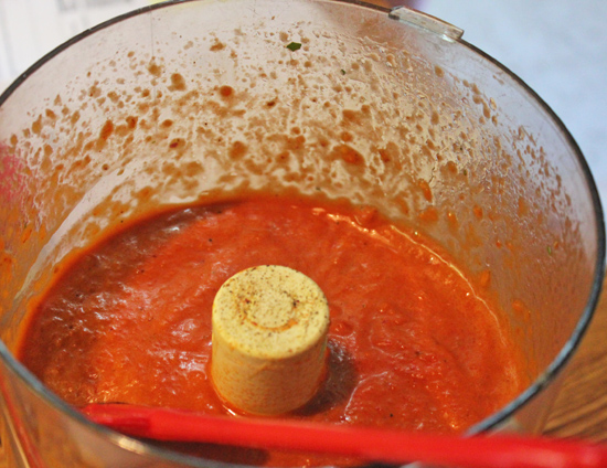Smoked Red Pepper Sauce takes a few minutes or less to make.