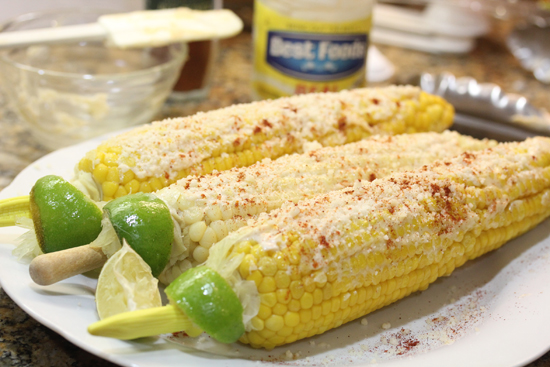 Mexican Street Corn is easy and delicious. Get recipe at Fresh Food in a Flash.com.