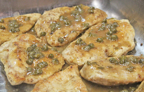 We made Chicken Piccata for 20 people at our La Cucina Italiana class using two skillets. 