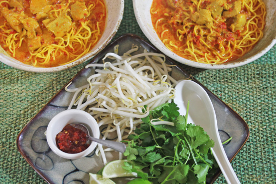 Thai Curry Chicken Noodle Soup is a meal in itself. 