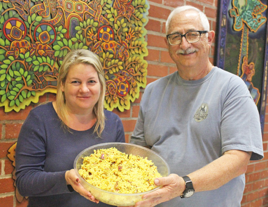 Tracie and Mike present their Lemon Rice. 