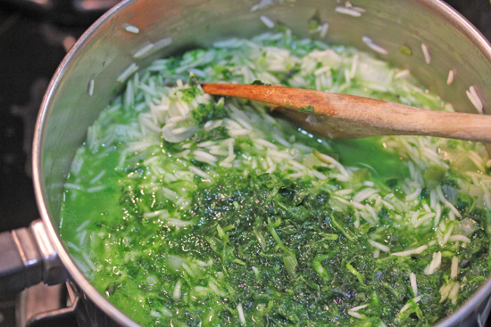 Green Rice with Cilantro and Spinach