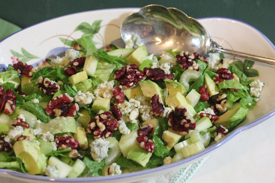 Waldorf Salad with Red Walnuts from Main Dish Salads class