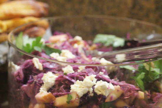 Warm Red Cabbage Salad recipe from FreshFoodinaFlash.com.