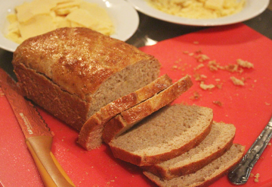 Quick and Easy Whole Wheat Bread recipe from FreshFoodinaFlash.com