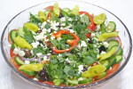 Authentic Greek Salad recipe from FreshFoodinaFlash.com