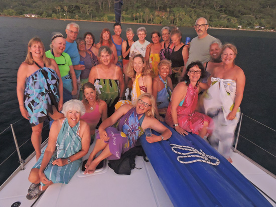 Sailing in Tahiti and French Polynesia with the Women's Sailing Association. More at FreshFoodinaFlash.com