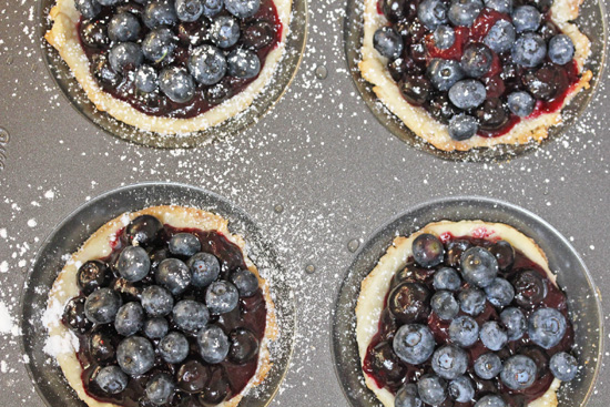 Fresh Mini-Blueberry Pie recipe at FreshFoodinaFlash.com