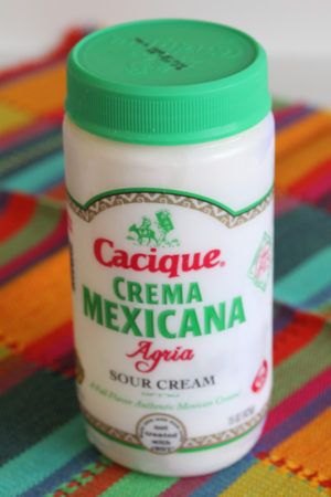 Cacique Crema Mexicana in recipe at FreshFoodinaFlash.com