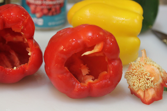 Mamacita's Vegetarian Stuffed Peppers recipe at FreshFoodinaFlash.com