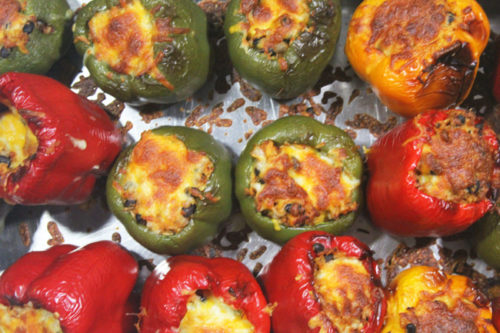 Mamacita's Vegetarian Stuffed Peppers - Fresh Food In A Flash