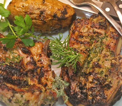 Rosemary Garlic Grilled Lamb Chops