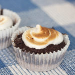 Summer S'mores Brownie Cupcakes recipe at FreshFoodinaFlash.com